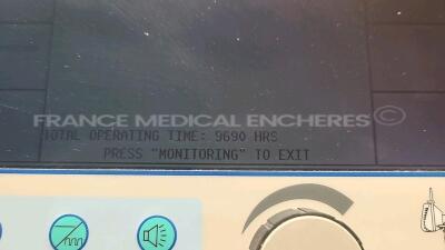 Lot of 2 x Respironics Ventilator Support System BIPAP Vision - count 9690/9466 hours (Both power up) - 4