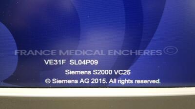 Siemens Acuson S2000 - YOM 12/2010 - S/W 400.1.031 - w/18L6 probe YOM 2021 (see picture of the test) 9L4 probe YOM 2010 (see picture of the test) (Powers up) - 6