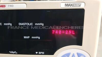 Lot of 3 x Casmed Vital Signs Monitors 740-2NL (All power up) - 6