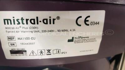 Lot of 5 x Surgical Company Patient Warming Units Mistral Air - YOM 2015 to 2018 (All power up) - 9