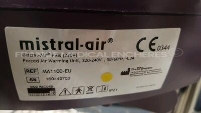 Lot of 5 x Surgical Company Patient Warming Units Mistral Air - YOM 2015 to 2018 (All power up) - 12