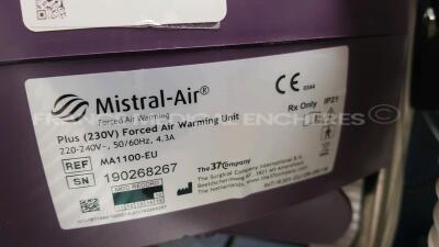 Lot of 5 x Surgical Company Patient Warming Units Mistral Air - YOM 2015 to 2018 (All power up) - 10