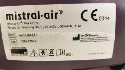 Lot of 5 x Surgical Company Patient Warming Units Mistral Air - YOM 2015 to 2018 (All power up) - 13