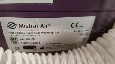 Lot of 5 x Surgical Company Patient Warming Units Mistral Air - YOM 2015 to 2018 (All power up) - 5