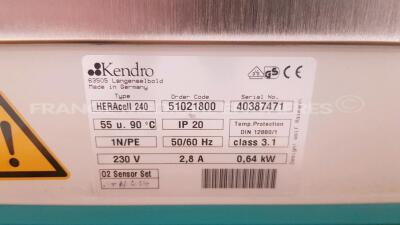 Heraeus/Kendro CO2 Incubator HERAcell 240 - No power - 5