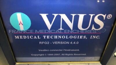 Vnus Radiofrequency Generator RFG2 - S/w 4.4.0 (Powers up) - 4