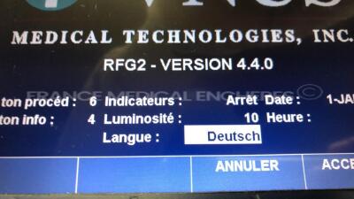 Vnus Radiofrequency Generator RFG2 - S/w 4.4.0 (Powers up) - 7