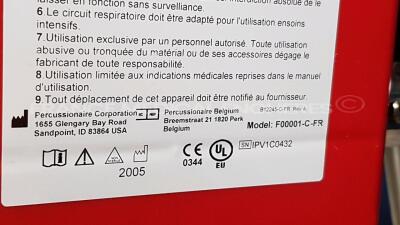 Lot of 3 Percussionnaire Intrapulmonary Ventilators including 2 x IPV-1C YOM 2005/ 2007 and 1 x IPV-2C - 7