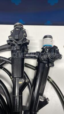 Lot of 1x Olyumpus Gastroscope GIF-XQ20 and 1x Olympus Colonoscope CF-10l - Untested - 2