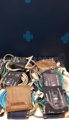 Lot of Cuffs and ECG Cables and SPO2 Sensors - 4