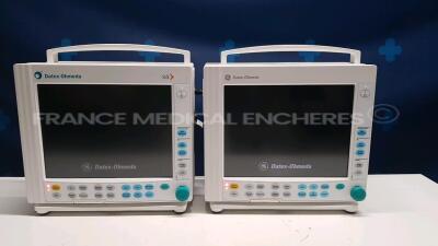 Lot of 2 GE Patient Monitors F-CM1-04 - YOM 2006/2007 (Both power up)