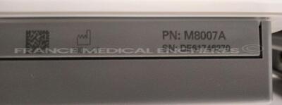 Lot of 2 Philips Patient Monitors MP70 - YOM 2006 - S/W 4.00 - w/ 2 Philips Module M3001A YOM 2014/2012 - Philips Module rack including 2 modules TEMP and 6 modules VueLink ( Both power up) - 14