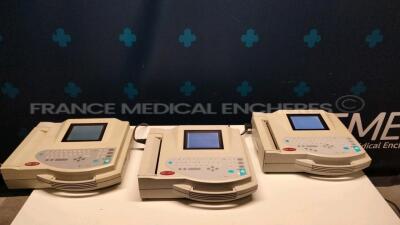 Lot of 1 x GE ECG MAC 1200 - S/W V6.2 and 2 x MAC 1200 ST - S/W V6.11 - YOM 11/2006 (All power up)