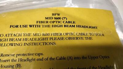 Lot of 5 x WelchAllyn Fiber Optic Headlight Assy (Untested) - 10