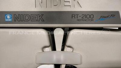 Lot of 1 x Nidek Auto Non Contact Tonometer NT-3000 - YOM 2002 (Powers up) and 1 x Nidek Auto Refractor Keratometer ARK-700A - YOM 2002 (Powers up) and 1 x Nidek Refractor RT-2100 - YOM 2001 (Untested) and Nidek Auto Chart Projector - YOM 2002 (Untested) - 15