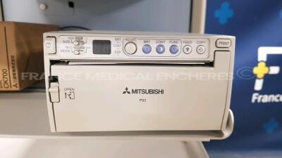 Hitachi Ultrasound EUB-7500AF w/ Mitsubishi Printer P93 and Footswitch (No power) - 6