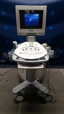 Siemens Ultrasound Sonoline Antares - YOM 2003 - S/W 3.5 w/ Siemens Probe VF13-5 - YOM 2004 and Siemens Probe VF10-5 - YOM 2004 and Siemens Probe CH4-1 - YOM 2006 and Mitsubishi Printer P91D (Powers up)