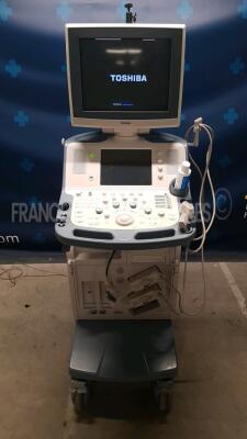 Toshiba Ultrasound Xario SSA-660A w/ Toshiba Probe PLT-604AT - YOM 2015 and Toshiba Probe PLT-1204AT - YOM 2012 (Powers up)