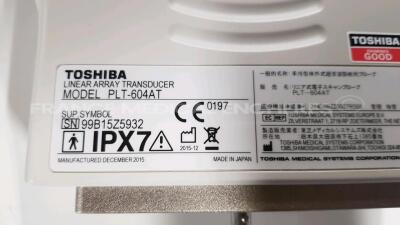 Toshiba Ultrasound Xario SSA-660A w/ Toshiba Probe PLT-604AT - YOM 2015 and Toshiba Probe PLT-1204AT - YOM 2012 (Powers up) - 11