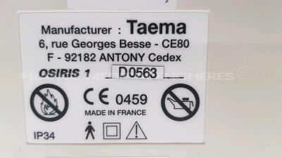 Lot of 2x Taema Ventilators Osiris1 - S/W V1.020 - No power supplies (Both power up) - 2