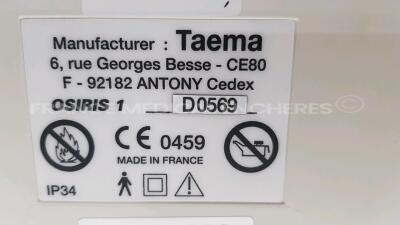 Lot of 2x Taema Ventilators Osiris1 - S/W V1.020 - No power supplies (Both power up) - 2