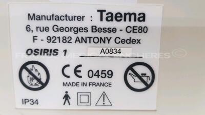 Lot of 2x Taema Ventilators Osiris1 - S/W V1.020 - No power supplies (Both power up) - 4