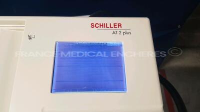 Lot of 2x Schiller ECG AT-2 plus w/ ECG leads (Both power up) - 4