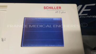 Lot of 2x Schiller ECG AT-2 plus w/ ECG leads (Both power up) - 7
