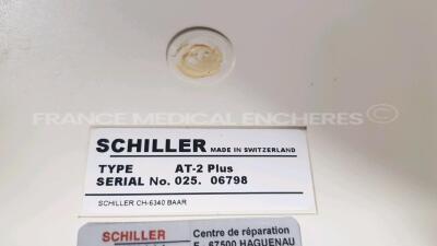 Lot of 2x Schiller ECG AT-2 plus w/ ECG leads (Both power up) - 10