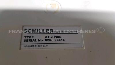 Lot of 2x Schiller ECG AT-2 plus w/ ECG leads (Both power up) - 11