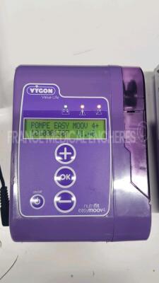 Lot of 9x Vygon Feeding Pumps Easy Moov 4+ - YOM 2010/2013/2015/2016 (All power up) and 1x Fisher and Paykel Nerve Stimulator Innervator NS252 (Powers up) - 6