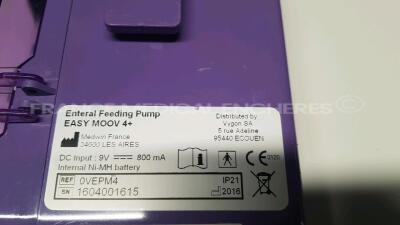 Lot of 9x Vygon Feeding Pumps Easy Moov 4+ - YOM 2010/2013/2015/2016 (All power up) and 1x Fisher and Paykel Nerve Stimulator Innervator NS252 (Powers up) - 16