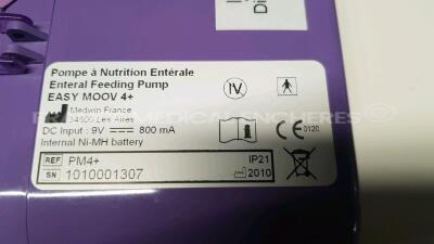 Lot of 9x Vygon Feeding Pumps Easy Moov 4+ - YOM 2010/2013/2015/2016 (All power up) and 1x Fisher and Paykel Nerve Stimulator Innervator NS252 (Powers up) - 18