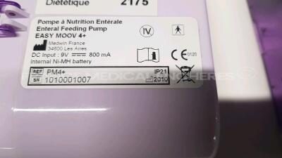 Lot of 9x Vygon Feeding Pumps Easy Moov 4+ - YOM 2010/2013/2015/2016 (All power up) and 1x Fisher and Paykel Nerve Stimulator Innervator NS252 (Powers up) - 22