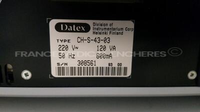 Lot of 5 x Datex Patient Monitors Cardiocap II (All power up) - 9