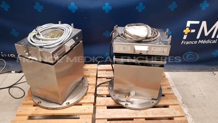 Lot of 2 x Maquet Fix Stands 1150-01A0 and 1150-01A1 - YOM 1999 and 2009 - Declared functional by the seller