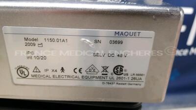 Lot of 2 x Maquet Fix Stands 1150-01A0 and 1150-01A1 - YOM 1999 and 2009 - Declared functional by the seller - 5