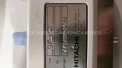 Hitachi Ultrasound EUB-7500 Plateforme Hi-Vision -w/ EUP-53W probe - Mitsubishi printer P91 (Powers up) - 9