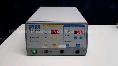 Erbe Electrosurgical Unit ICC 200 (Powers up)