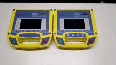 Lot of 2x Schiller Defibrillators FRED - Untested due to the missing power supplies