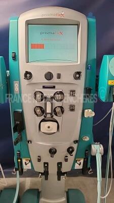 Lot of Gambro Dialysis Prismaflex - YOM 2005/2007 - S/W 7.21 - count 18418/17177 hours (Both power up) - 4