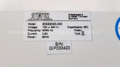 Storz Tricam SL PAL 202220 20 with Storz Camera Head 20221030 tested and functional (Powers up) - 10