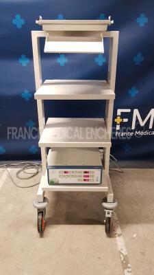 Aesculap CO2 Insufflator ProMIS Line Flow16 (Powers up) w/ Hospital Electric Trolley