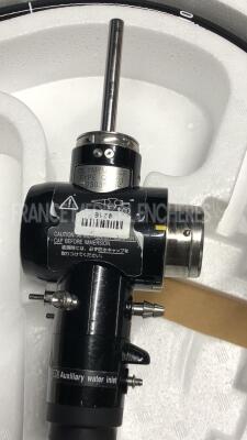 Olympus Colonoscope CF-Q165I Evis Exera 2 Engineer's report : Optical system no fault found ,Angulation no fault found , Insertion tube no fault found , Light transmission no fault found , Channels no fault found, Leak no leak Slight stain on image - 2