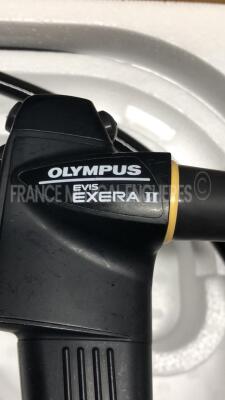 Olympus Colonoscope CF-Q165I Evis Exera 2 Engineer's report : Optical system no fault found ,Angulation no fault found , Insertion tube no fault found , Light transmission no fault found , Channels no fault found, Leak no leak - 6