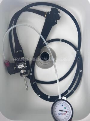 Olympus Colonoscope CF-Q165I Evis Exera 2 Engineer's report : Optical system no fault found ,Angulation no fault found , Insertion tube no fault found , Light transmission no fault found , Channels no fault found, Leak no leak - 10