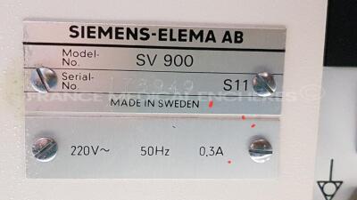 Siemens Ventilator Servo 900C - Count 126299 hours (Powers up) - 7