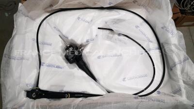 Olympus Bronchoscope BF type 1T180 Engineer's Report Optical System - No fault found - Channels No Fault Found - Angulation No fault Found - Bending Section No Fault Found - Insertion Tube no fault found - Light Transmission no fault found - Leak Check No