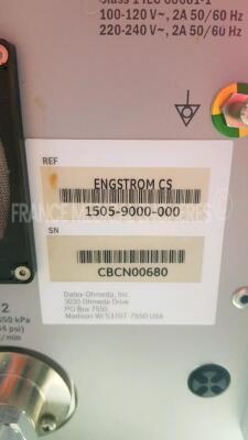 Datex Ohmeda Ventilator Engstrom Carestation - S/W 6.1 - Count 74469h (Powers up) - 5