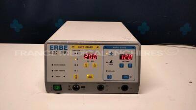 Erbe Electrosurgical Unit ICC 200 (Powers up)